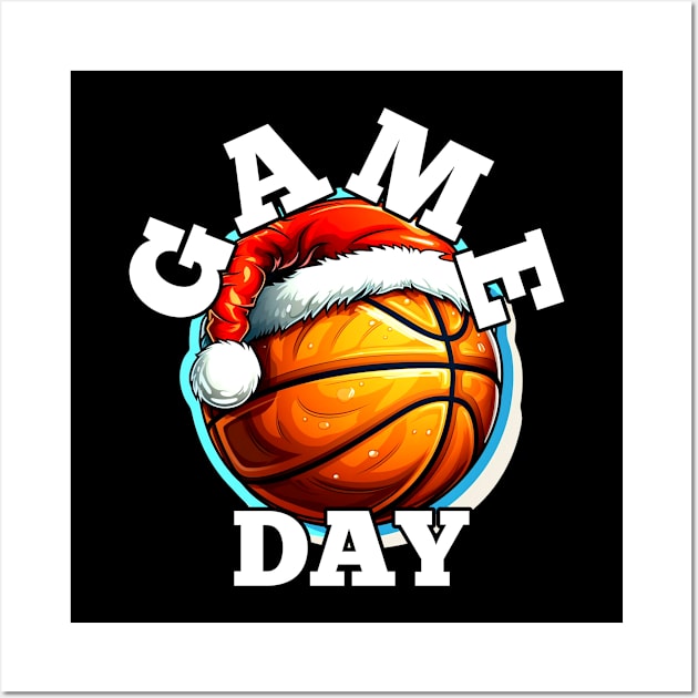 Game Day Basketball Christmas Wall Art by MaystarUniverse